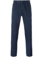 Etro Straight Trousers, Men's, Size: 46, Blue, Cotton/cashmere