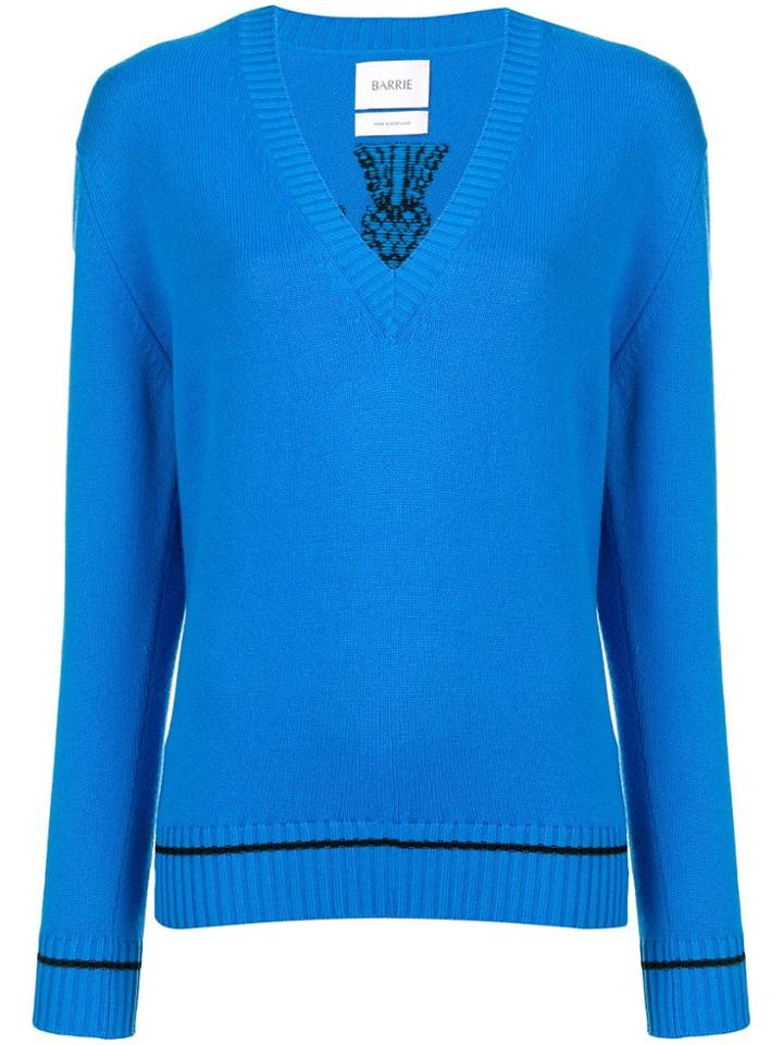 Barrie V-neck Pullover Jumper - Blue