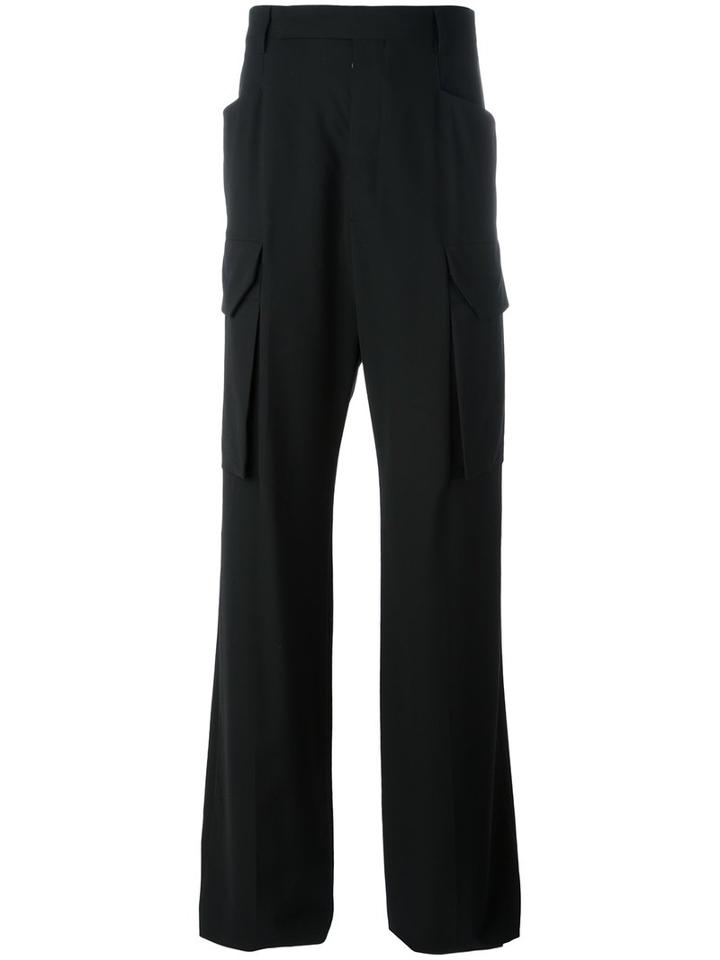 Rick Owens Tailored Cargo Trousers, Men's, Size: 50, Black, Viscose/virgin Wool