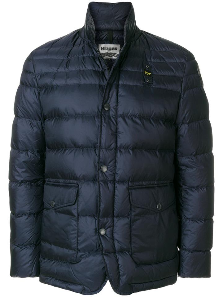 Blauer Padded Shirt Jacket - Blue