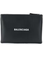 Balenciaga Everyday Logo Clutch - Black