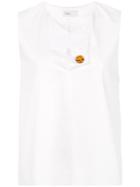 Rosetta Getty Buttoned Detail Blouse - White