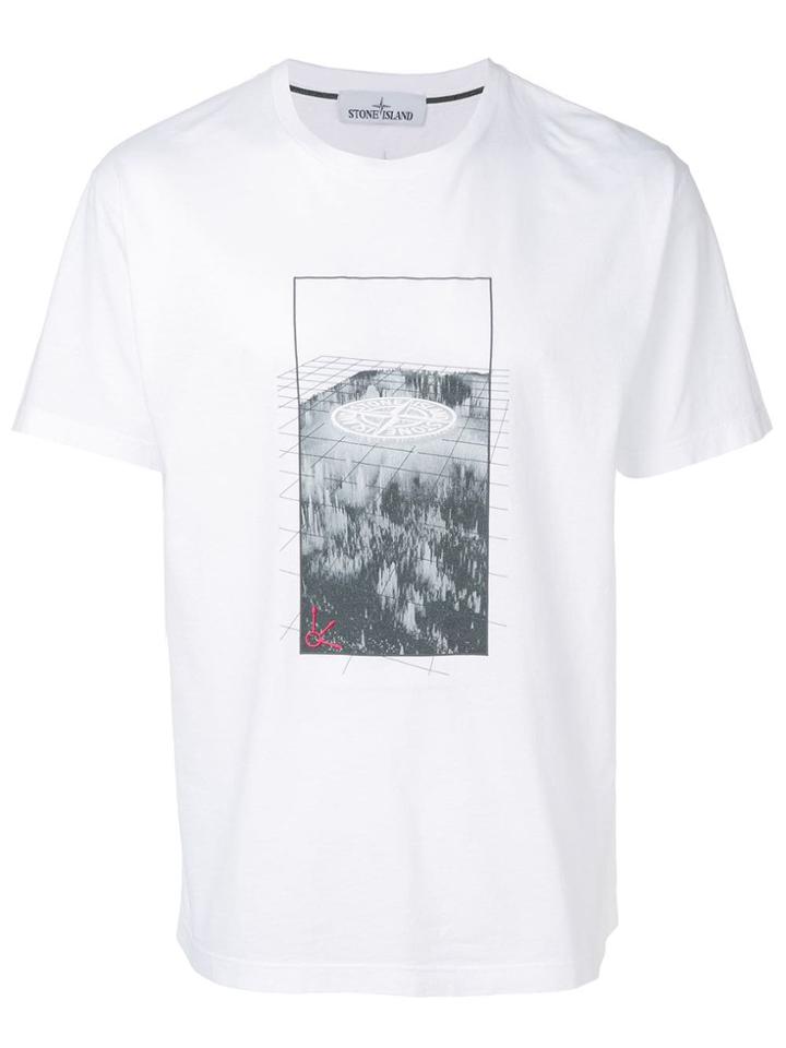 Stone Island Graphic Print T-shirt - White