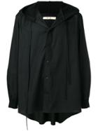 Damir Doma Hooded Long-sleeve Shirt - Black