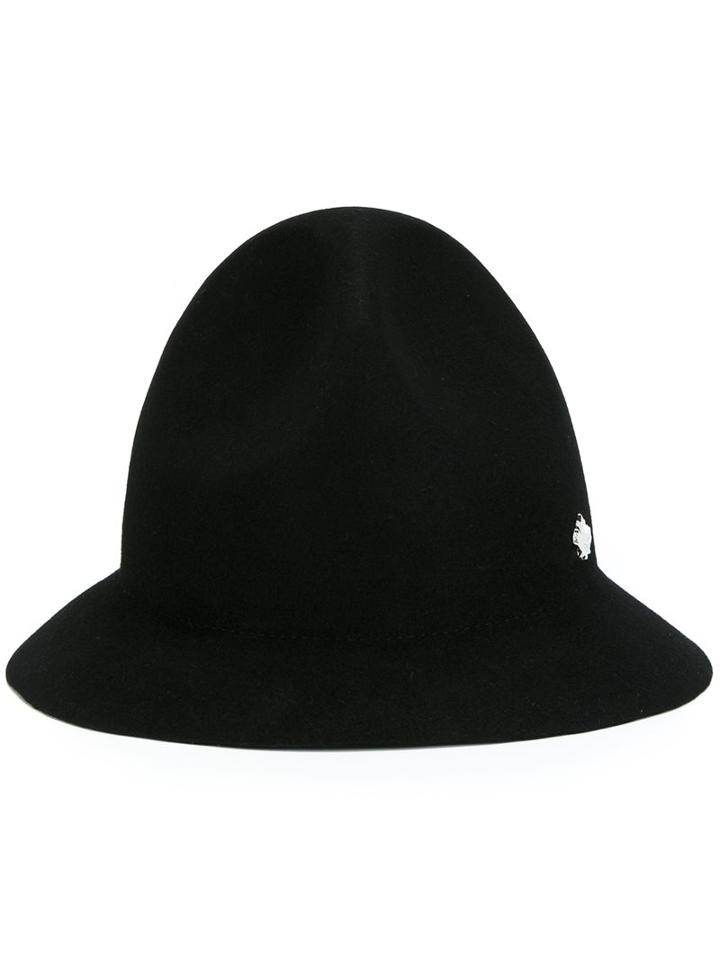 Dsquared2 Canadian Plaque Hat, Men's, Size: Small, Black, Rabbit Felt