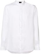 Emporio Armani Band Collar Shirt - White