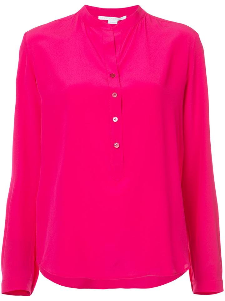 Stella Mccartney 'eve' Crepe Shirt - Pink & Purple