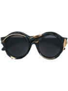 Kuboraum Oversized Tinted Sunglasses - Brown