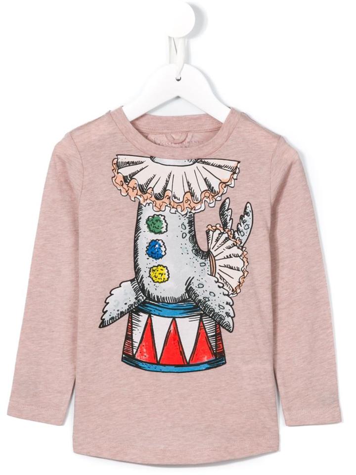 Stella Mccartney Kids 'georgie' Seal T-shirt, Girl's, Size: 12 Yrs, Pink/purple