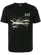 Ea7 Emporio Armani Sneaker Print Logo T-shirt - Black