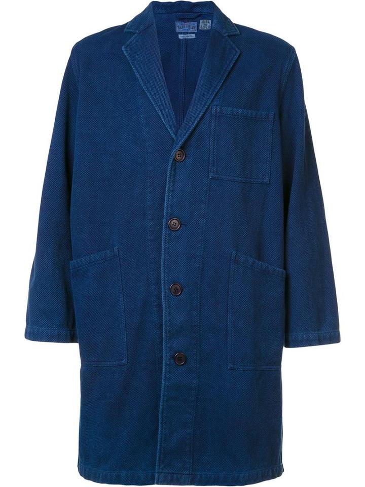Blue Blue Japan Patch Pocket Coat, Men's, Size: Medium, Cotton