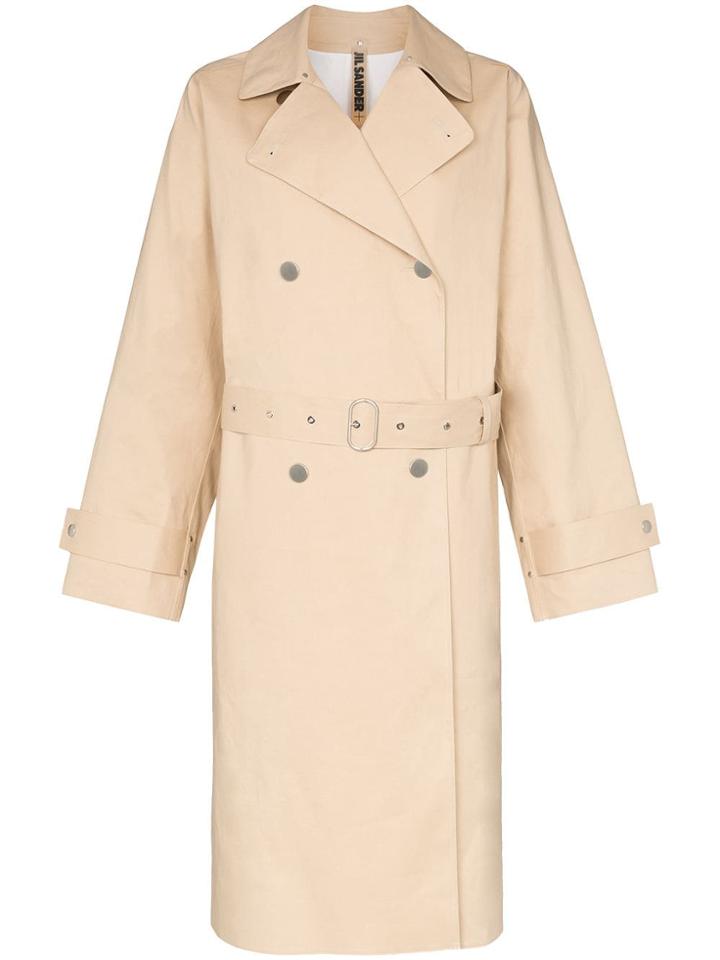 Jil Sander Double-breasted Trench Coat - Neutrals