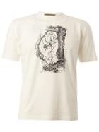Christopher Nemeth Front Print T-shirt, Men's, Size: M, White, Cotton