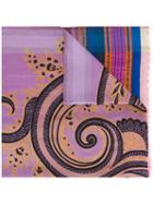 Etro Striped Scarf, Women's, Silk/cotton/polyester