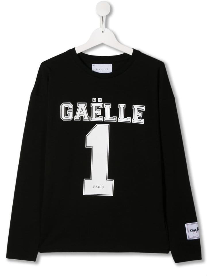 Gaelle Paris Kids Logo Print Sweatshirt - Black
