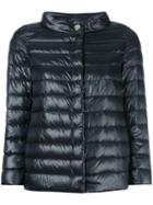 Herno High Neck Puffer Jacket, Size: 48, Black, Polyamide/polyurethane/polyester/cotton