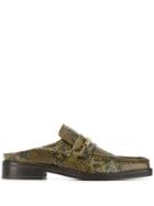 Martine Rose Square-toe Mule Loafers - Green