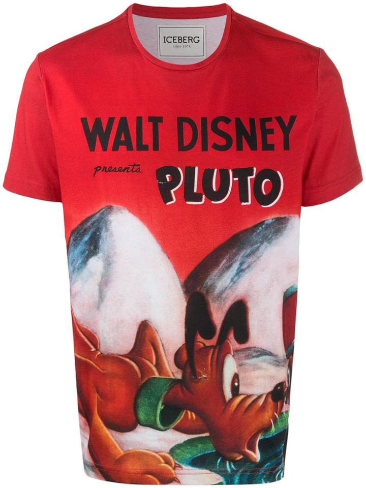 Iceberg Walt Disney Pluto Print T-shirt - Red