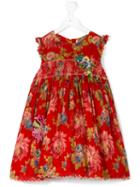 Pero Kids Floral Print Dress, Toddler Girl's, Size: 3 Yrs, Red