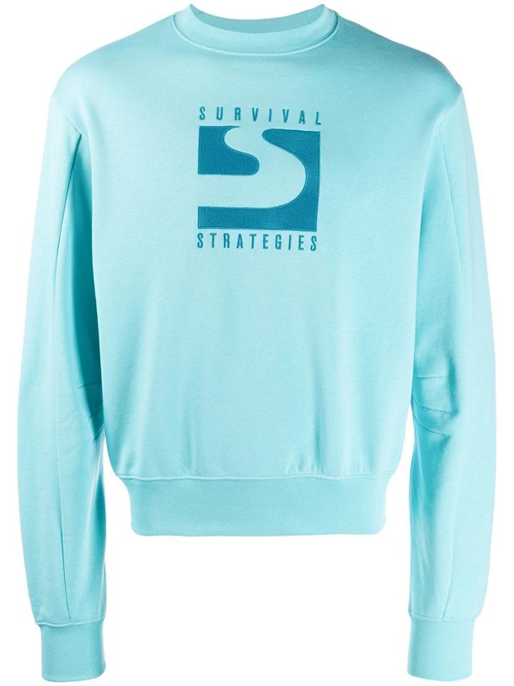 Gmbh Embroidered Detail Sweatshirt - Blue