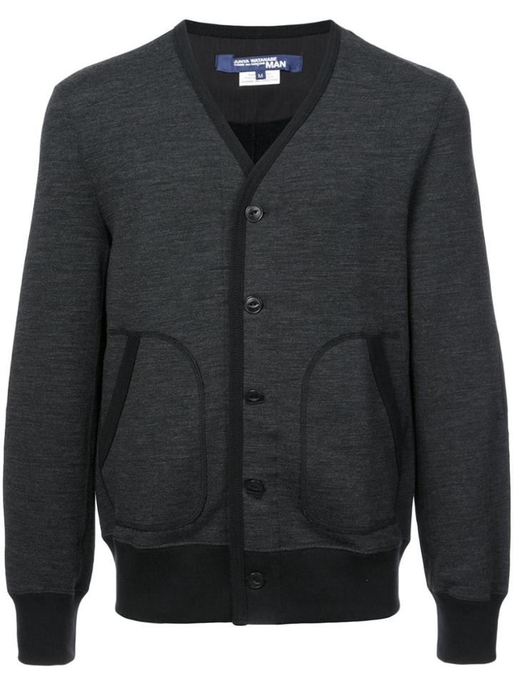 Junya Watanabe Man V-neck Cardigan - Grey