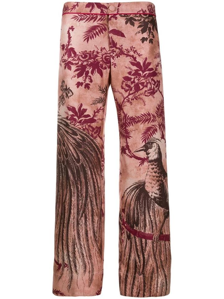 F.r.s For Restless Sleepers Jacquard Print Trousers - Pink