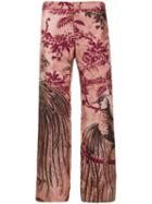 F.r.s For Restless Sleepers Jacquard Print Trousers - Pink
