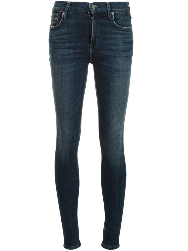 Citizens Of Humanity 'rocket' High-rise Skinny Jeans, Women's, Size: 25, Blue, Cotton/polyester/polyurethane/rayon