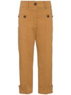 Rejina Pyo Hazel Cotton Twil Cropped Trousers - Brown
