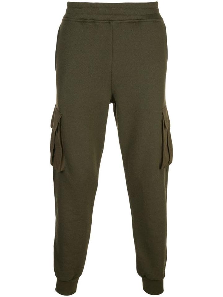 Alanui Gabardine Track Trousers - Green