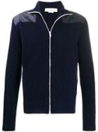 Golden Goose Contrast Panels Zipped Cardigan - Blue