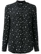 Zoe Karssen Stars Print Shirt, Women's, Size: Small, Black, Silk