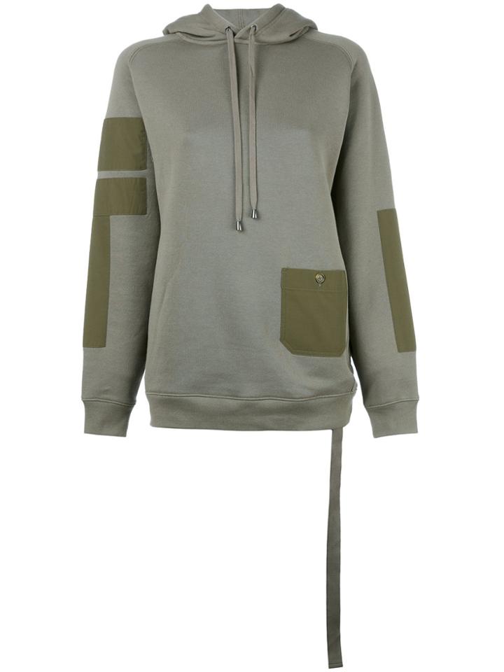 Helmut Lang Patch Pocket Hoodie - Green