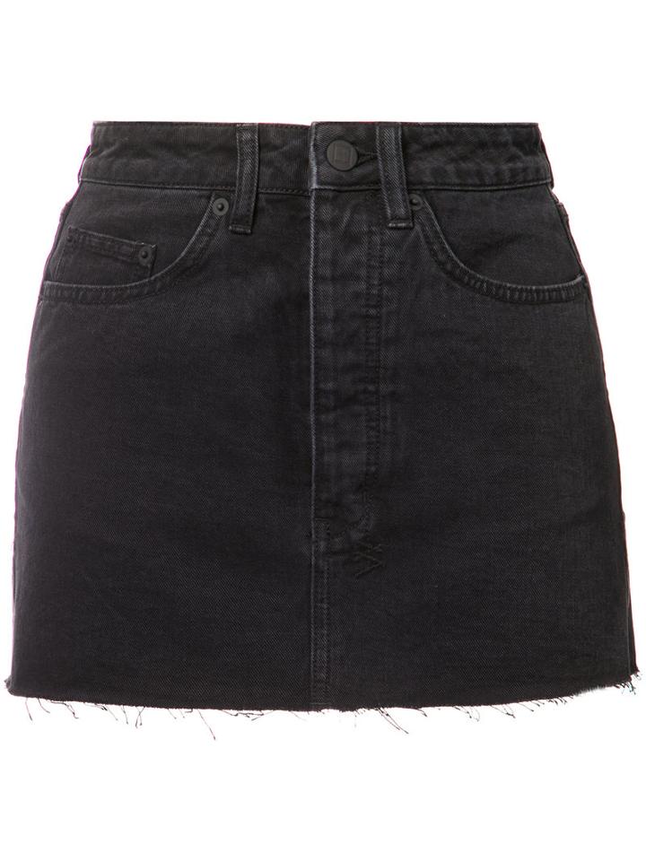 Ksubi - Denim Mini Skirt - Women - Cotton - 26, Black, Cotton