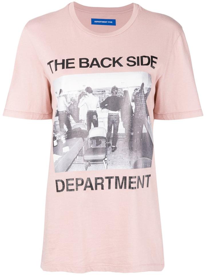 Department 5 The Back Side Print T-shirt - Pink