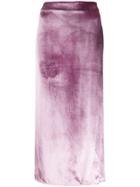 Vince Panne Midi Skirt - Purple