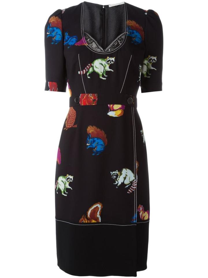Marco De Vincenzo Animal Print Fitted Dress