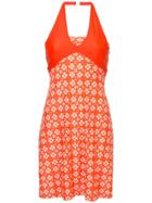 Chanel Vintage Printed Halterneck Swimsuit - Orange