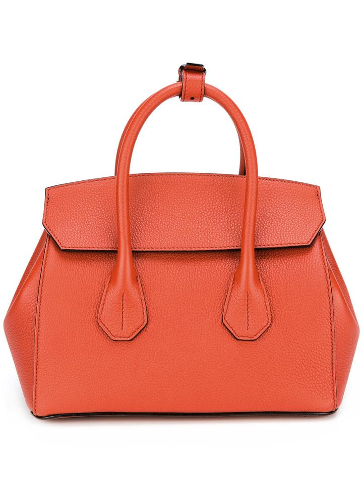 Bally - Sienna Tote - Women - Calf Leather - One Size, Women's, Yellow/orange, Calf Leather