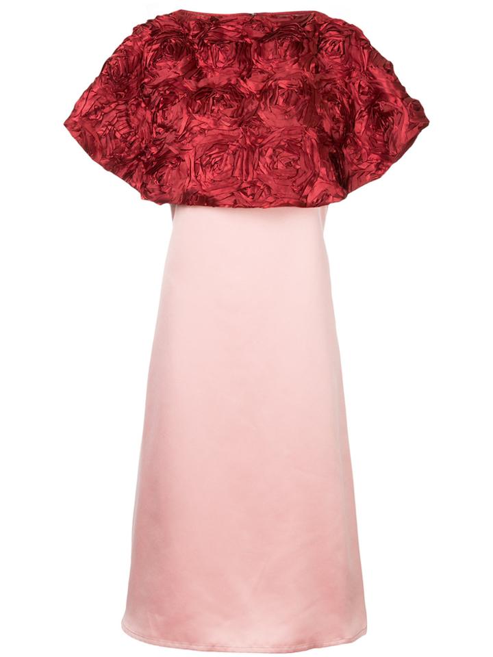 Pose Arazzi Floral Cape Dress - Pink & Purple