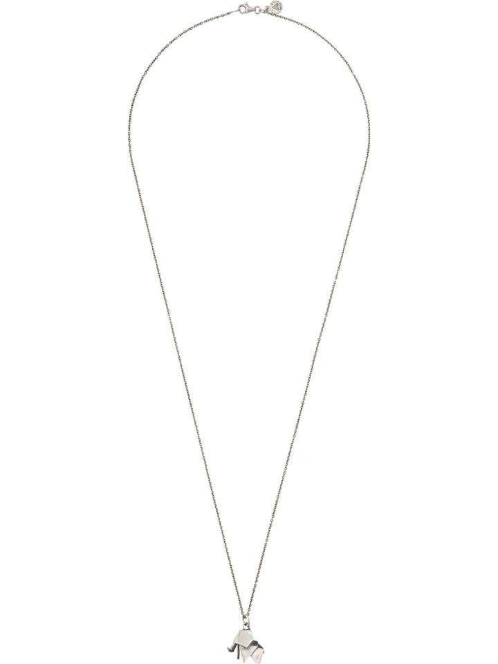 Nove25 Elephant Pendant Chain Necklace - Metallic