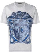 Versace Medusa Print T-shirt - Grey