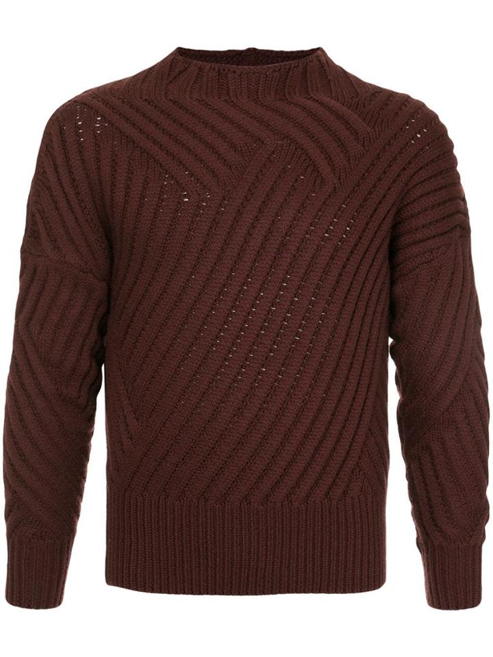 Cerruti 1881 Ribbed Knit Jumper - Red