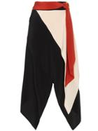 Kitx Draped Knotted Asymmetric Silk Skirt - Multicolour