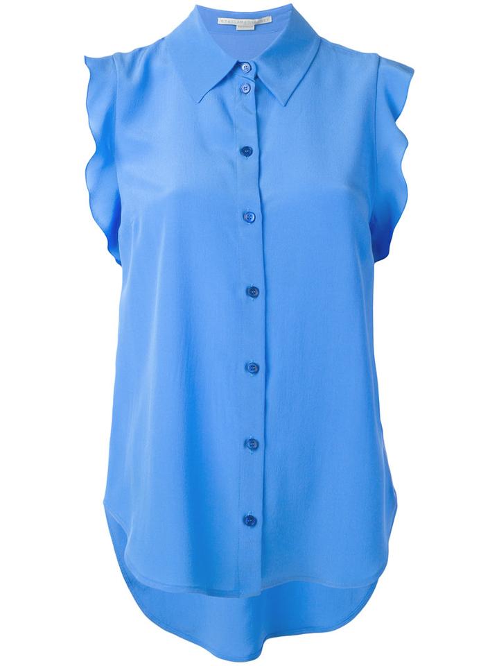 Stella Mccartney - Leona Blouse - Women - Silk - 42, Blue, Silk