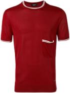 Dsquared2 - Contrast Trim T-shirt - Men - Viscose - M, Red, Viscose