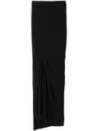 Rick Owens Lilies Side Slit Skirt - Black