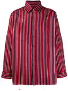 Needles Striped Chest Pocket Shirt - Red