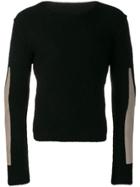 Rick Owens Arm Patch Detail Sweater - Black