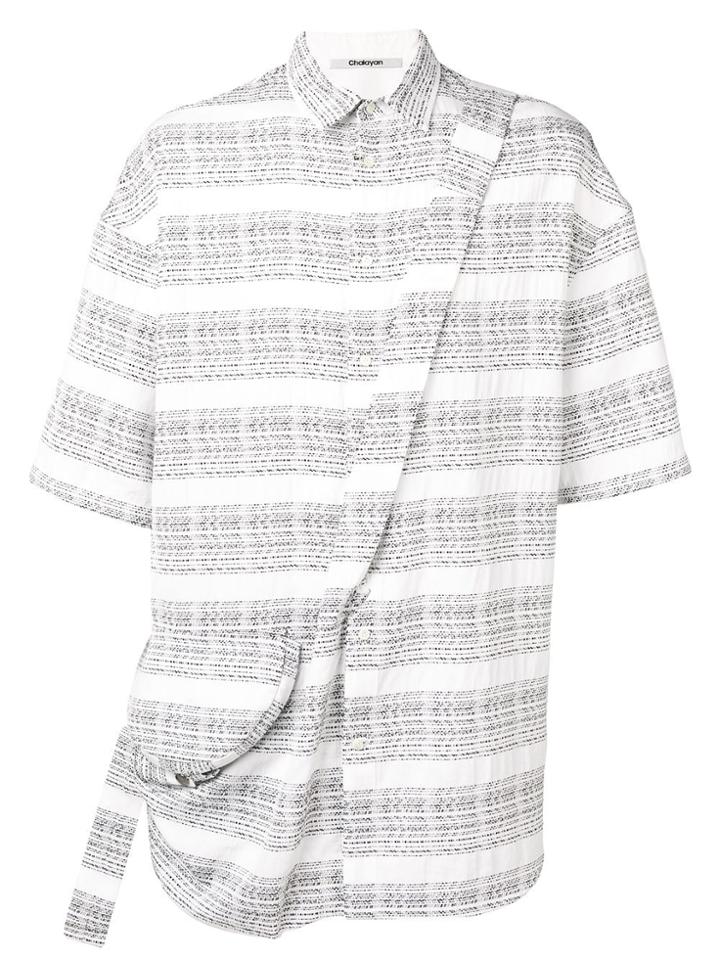 Chalayan Cross Body Strap Shirt - White